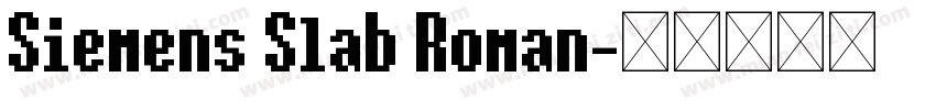 Siemens Slab Roman字体转换